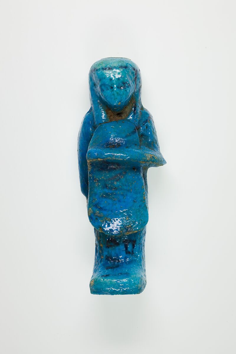 Overseer Shabti of Henettawy (C), Daughter of Isetemkheb, Faience 