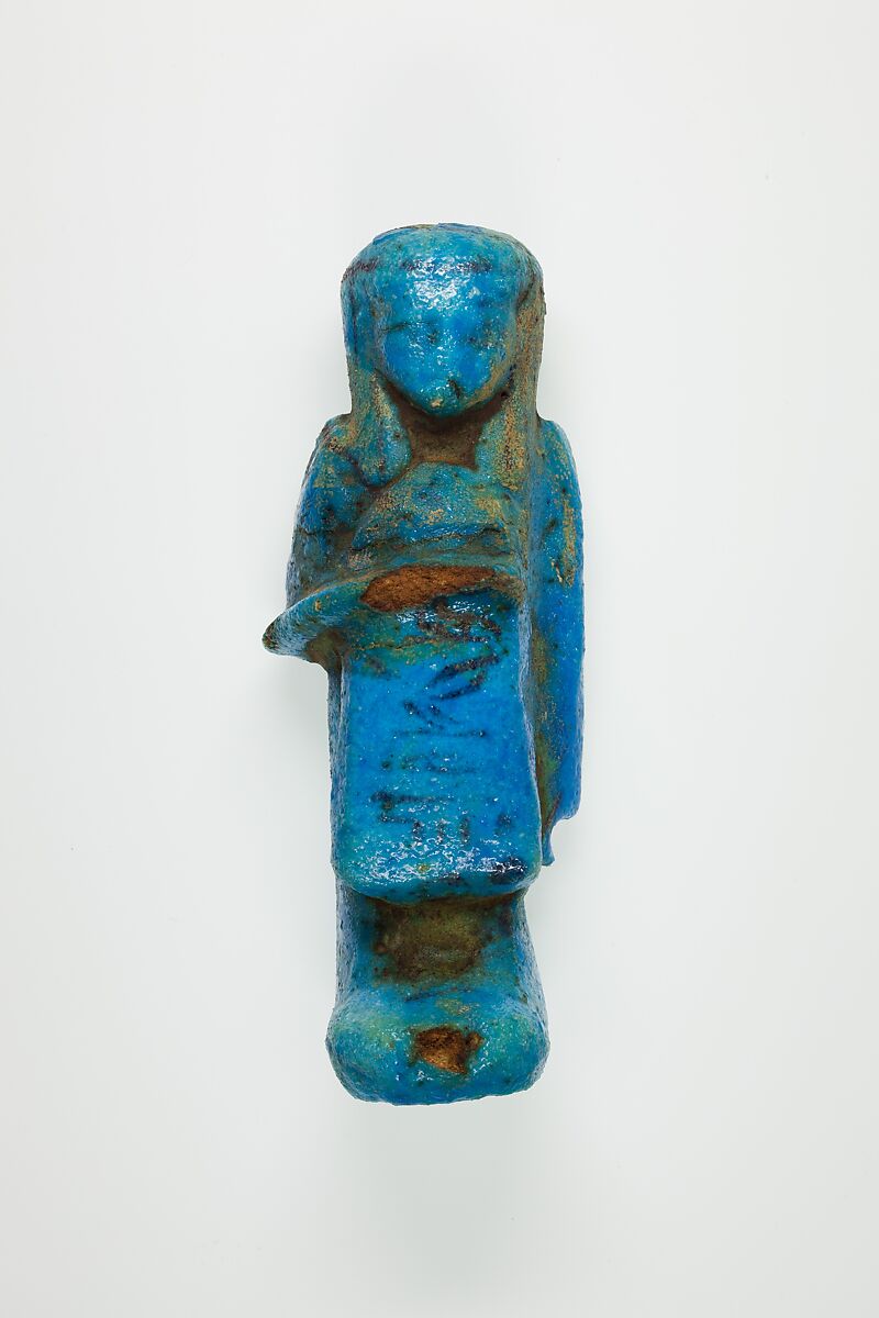 Overseer Shabti of Henettawy (C), Daughter of Isetemkheb, Faience