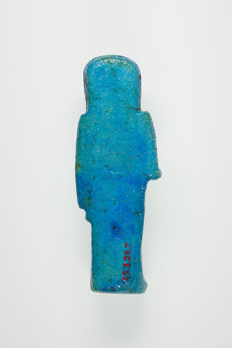 Overseer Shabti of Henettawy (C), Daughter of Isetemkheb, Faience