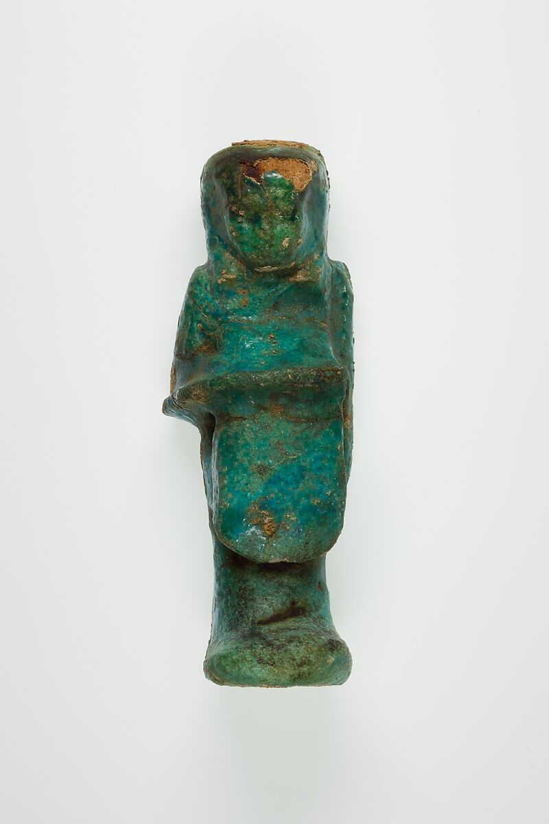 Overseer Shabti of Henettawy (C), Daughter of Isetemkheb, Faience 