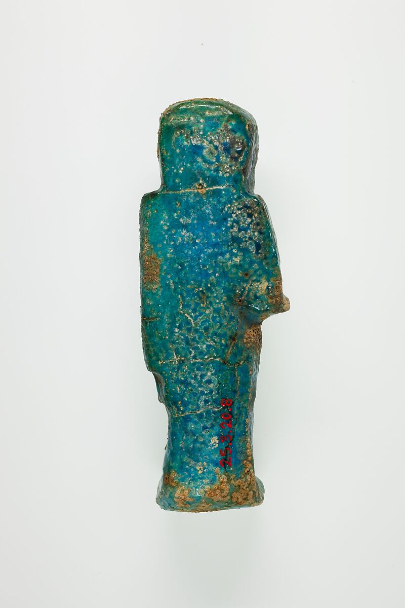 Overseer Shabti of Henettawy (C), Daughter of Isetemkheb, Faience