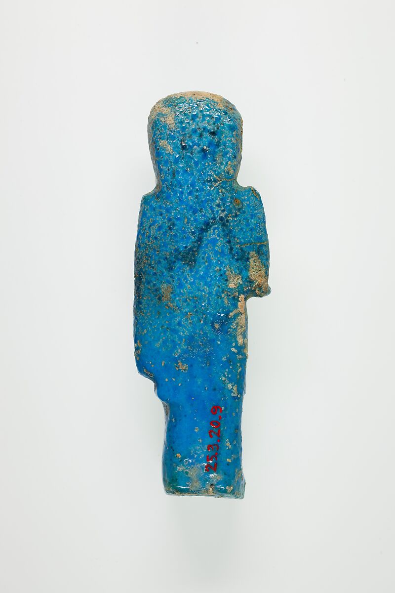Overseer Shabti of Henettawy (C), Daughter of Isetemkheb, Faience