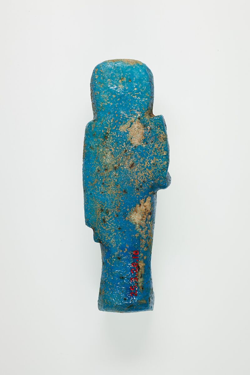 Overseer Shabti of Henettawy (C), Daughter of Isetemkheb, Faience