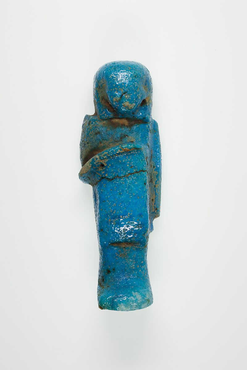 Overseer Shabti of Henettawy (C), Daughter of Isetemkheb, Faience
