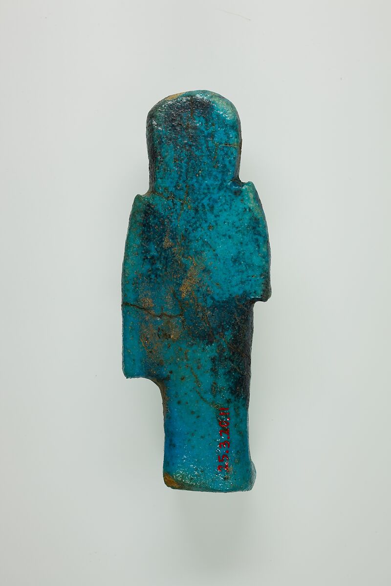 Overseer Shabti of Henettawy (C), Daughter of Isetemkheb, Faience