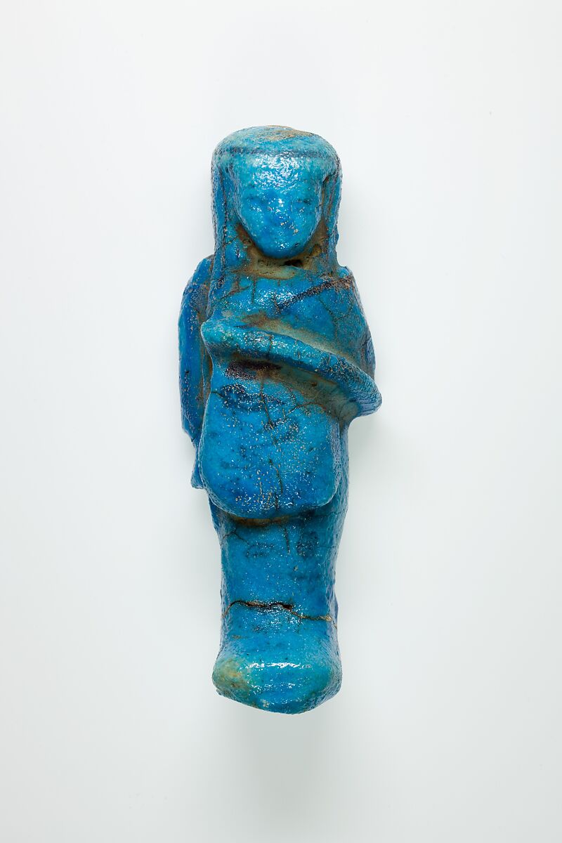 Overseer Shabti of Henettawy (C), Daughter of Isetemkheb, Faience 