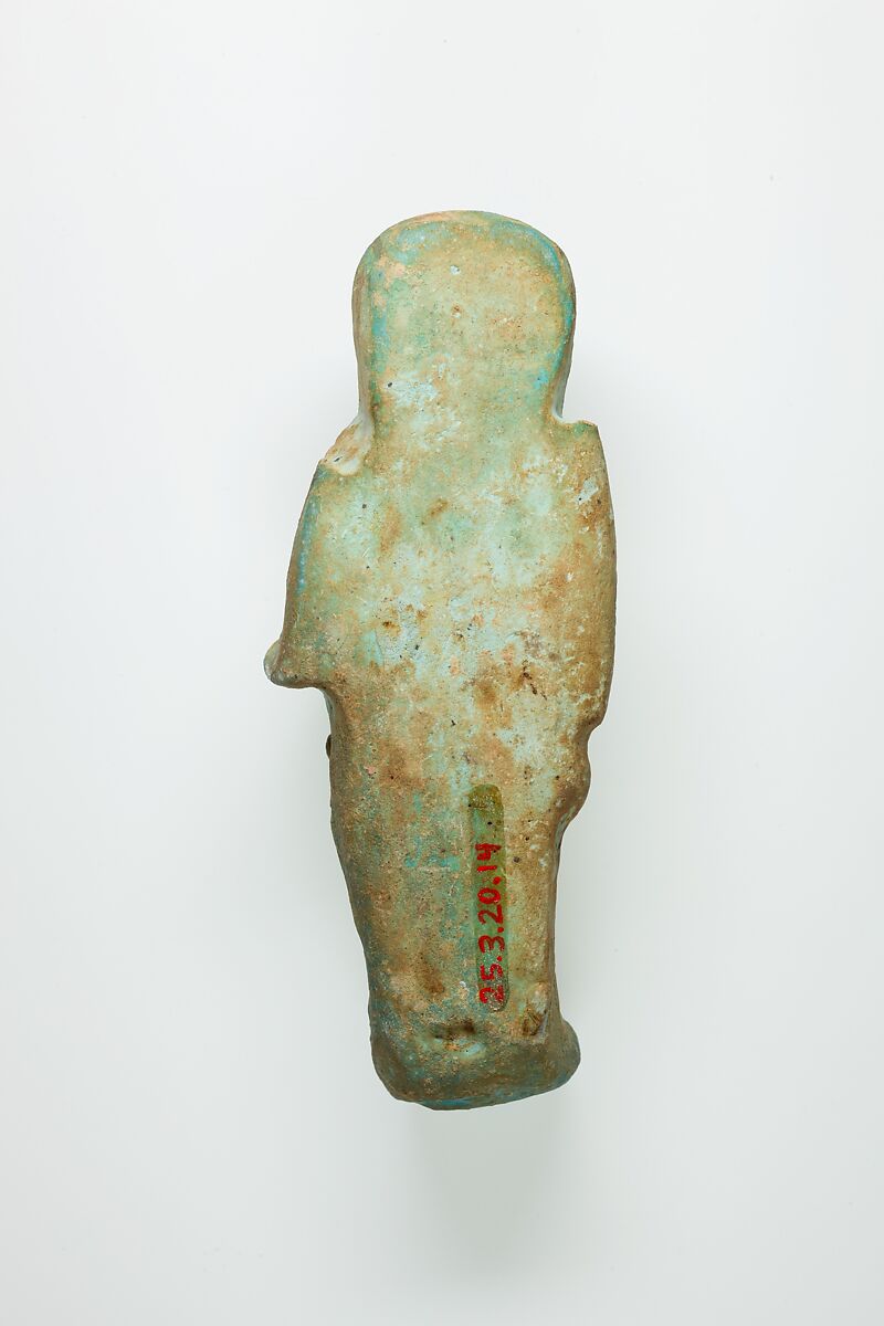 Overseer Shabti of Henettawy (C), Daughter of Isetemkheb, Faience