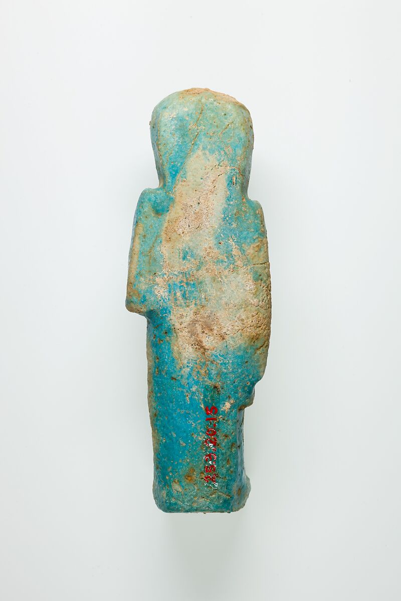 Overseer Shabti of Henettawy (C), Daughter of Isetemkheb, Faience