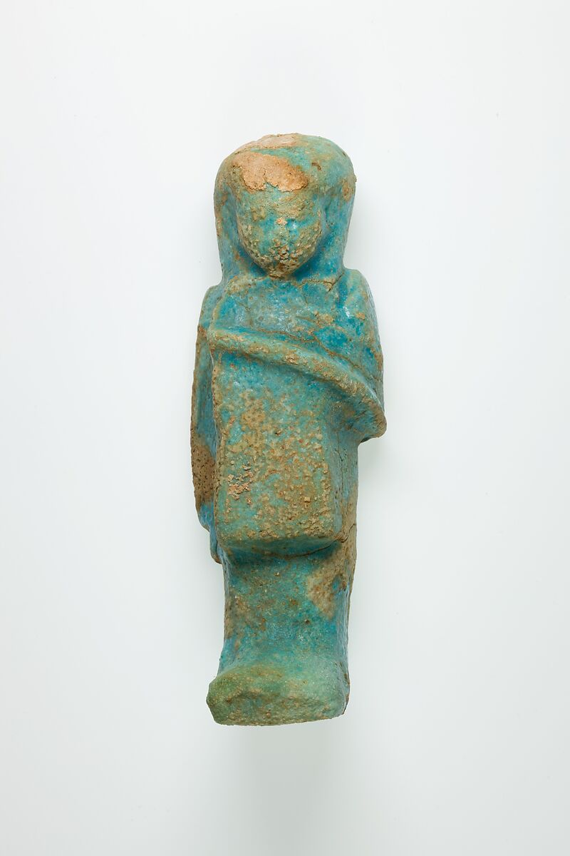Overseer Shabti of Henettawy (C), Daughter of Isetemkheb, Faience 