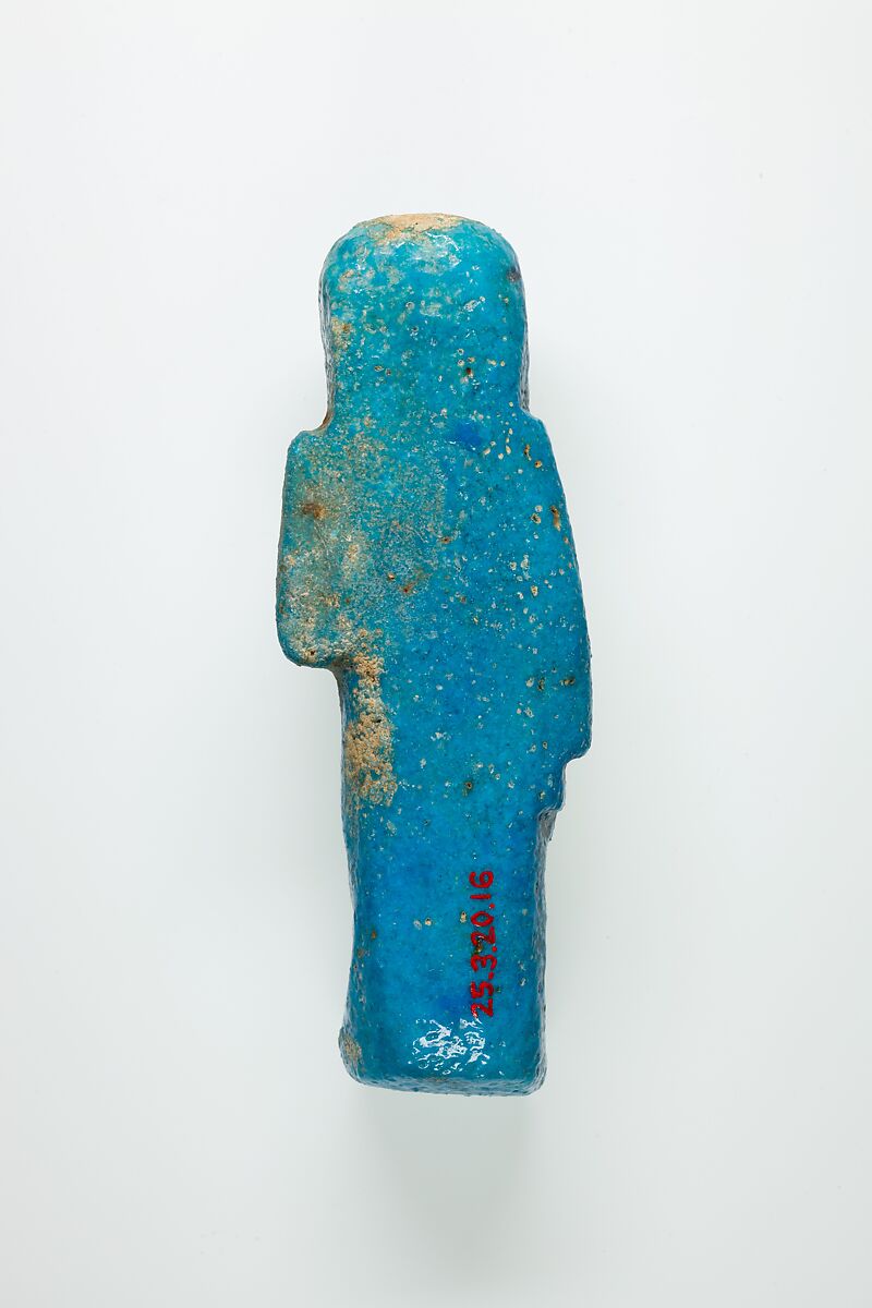 Overseer Shabti of Henettawy (C), Daughter of Isetemkheb, Faience