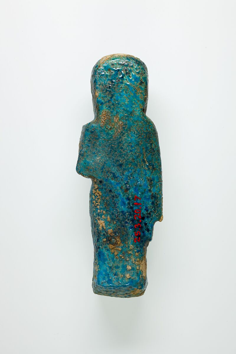 Overseer Shabti of Henettawy (C), Daughter of Isetemkheb, Faience