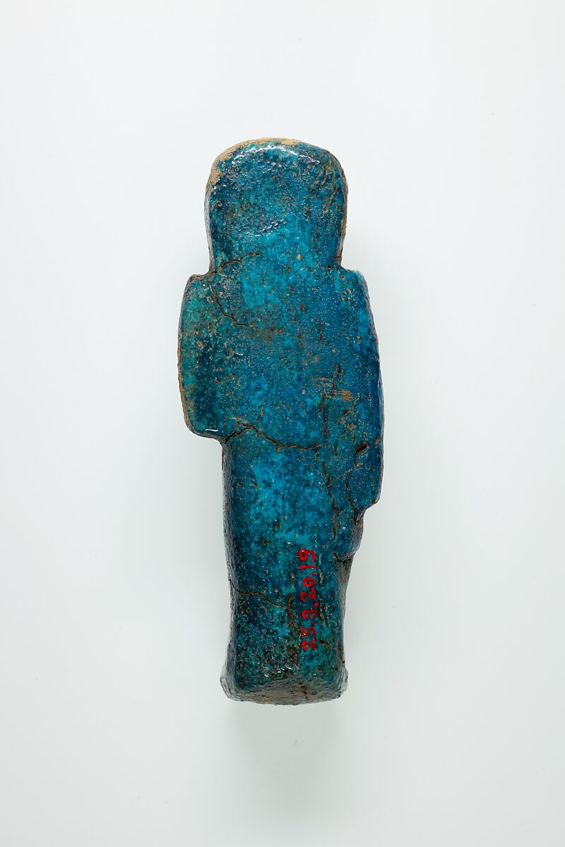 Overseer Shabti of Henettawy (C), Daughter of Isetemkheb, Faience