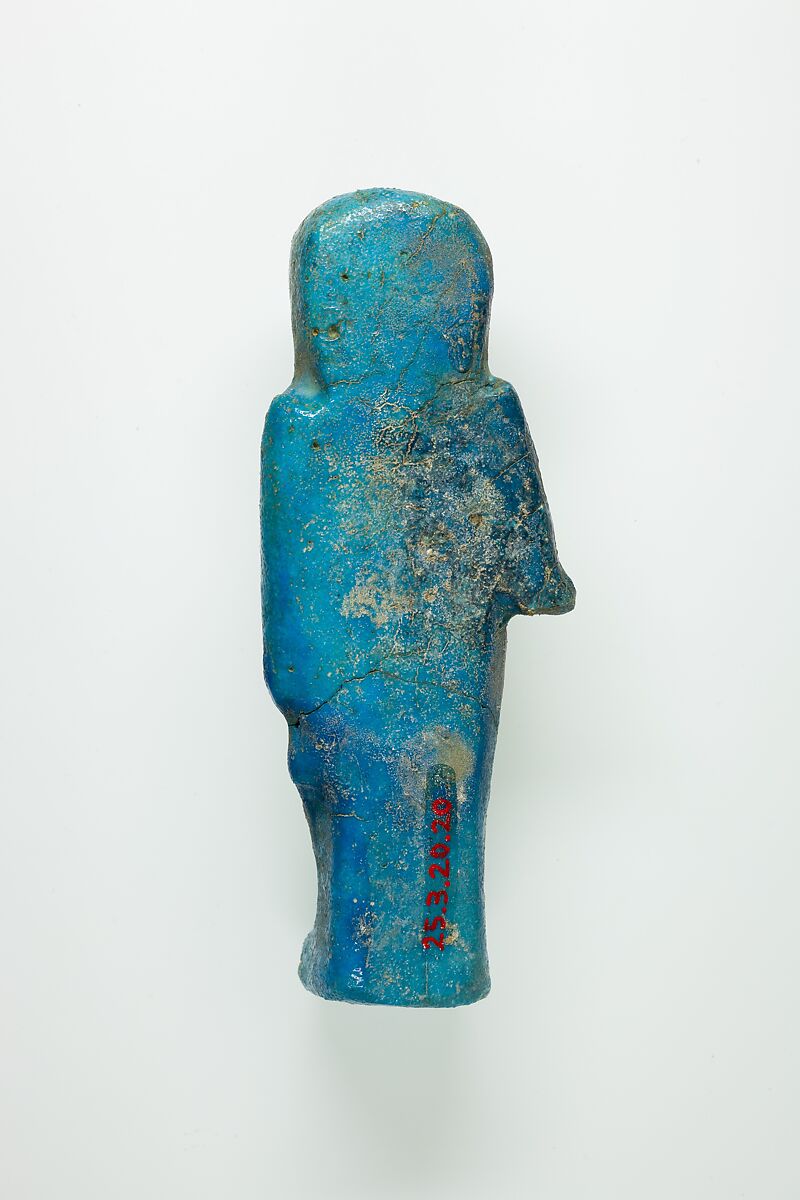 Overseer Shabti of Henettawy (C), Daughter of Isetemkheb, Faience