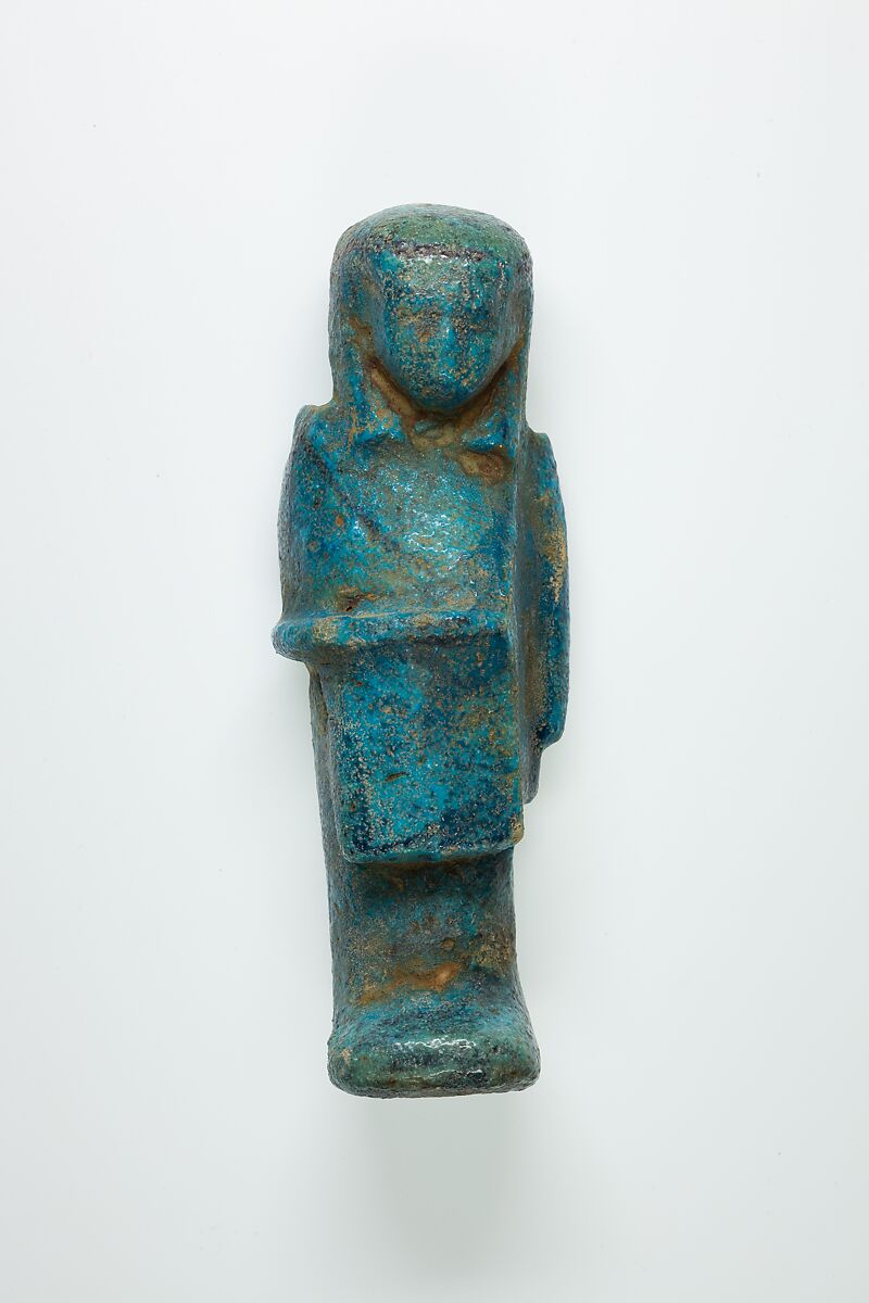 Overseer Shabti of Henettawy (C), Daughter of Isetemkheb, Faience 