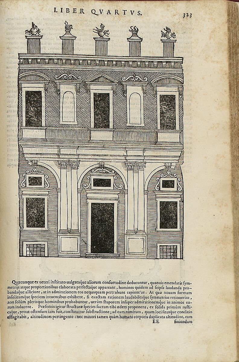 Bononiensis de architectura libri quinque quibus cuncta fere architectonicae facultatis mysteria docte, perspicue . . ., Sebastiano Serlio (Italian, Bologna 1475–1554 Fontainebleau), Illustrated book 