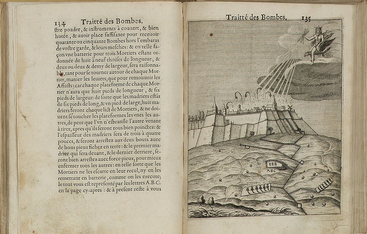 Pratiqve de la Guerre. Contenant l'usage de l'Artillerie, Bombes & Mortiers, Feux Artificiels & Petards, Sappes & Mines, Ponts & Pontons, Tranchees & Travaux, auec l'ordre des Assauts aux Breches. Ensemble vn traite des Feux de Ioye/par le sievr de Malthvs…, Francis Malthus, Illustrated book 