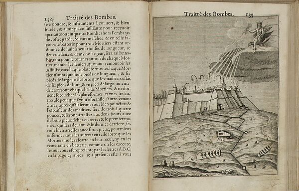 Pratiqve de la Guerre. Contenant l'usage de l'Artillerie, Bombes & Mortiers, Feux Artificiels & Petards, Sappes & Mines, Ponts & Pontons, Tranchees & Travaux, auec l'ordre des Assauts aux Breches. Ensemble vn traite des Feux de Ioye/par le sievr de Malthvs…