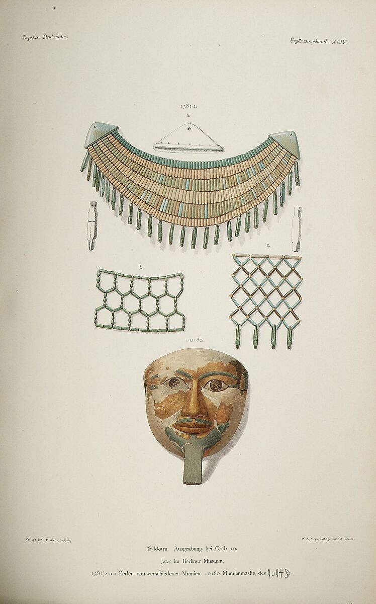 Denkmaler aus Aegypten und Aethiopien: nach den Zeichnungen der von Deiner Majestat dem Konige von Preussen Friedrich Wilhelm IV Nach Diesen Landern Gesendeten und in den Jahren 1842–1845 Ausgefuhrten Wissenschaftlichen Expedition . . ., Richard Lepsius (German, 1810–1884), Illustrated books, Leipzig, 1897–1913 