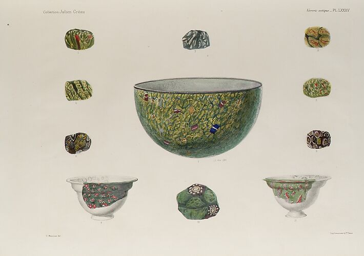 Collection Julien Gréau: verrerie antique, emaillerie et poterie appartenent à M. J. Pierpont Morgan