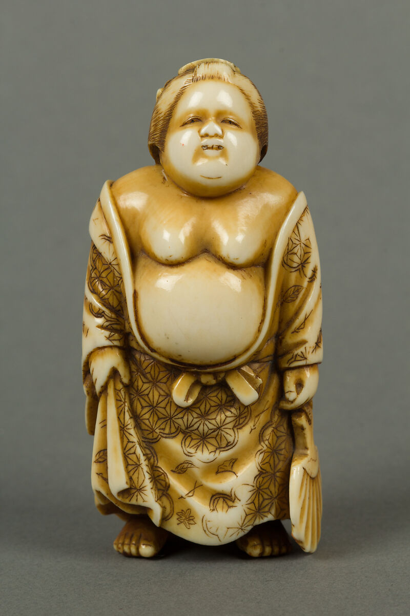 Netsuke of Woman, Ivory, Japan 