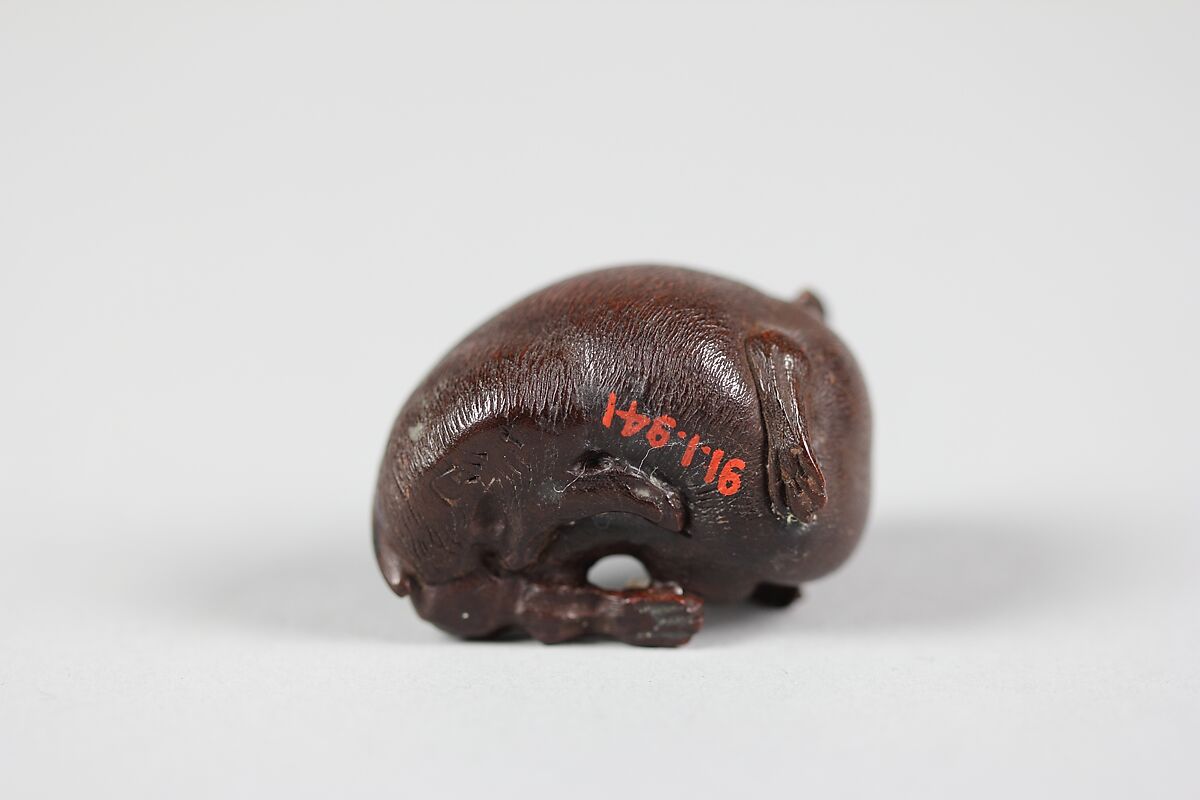 Netsuke of Rabbit, Wood, Japan