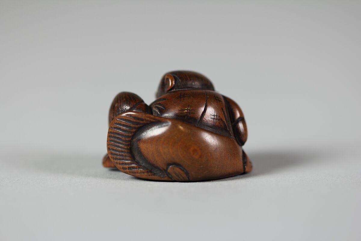 Netsuke of Monkey, Wood, Japan