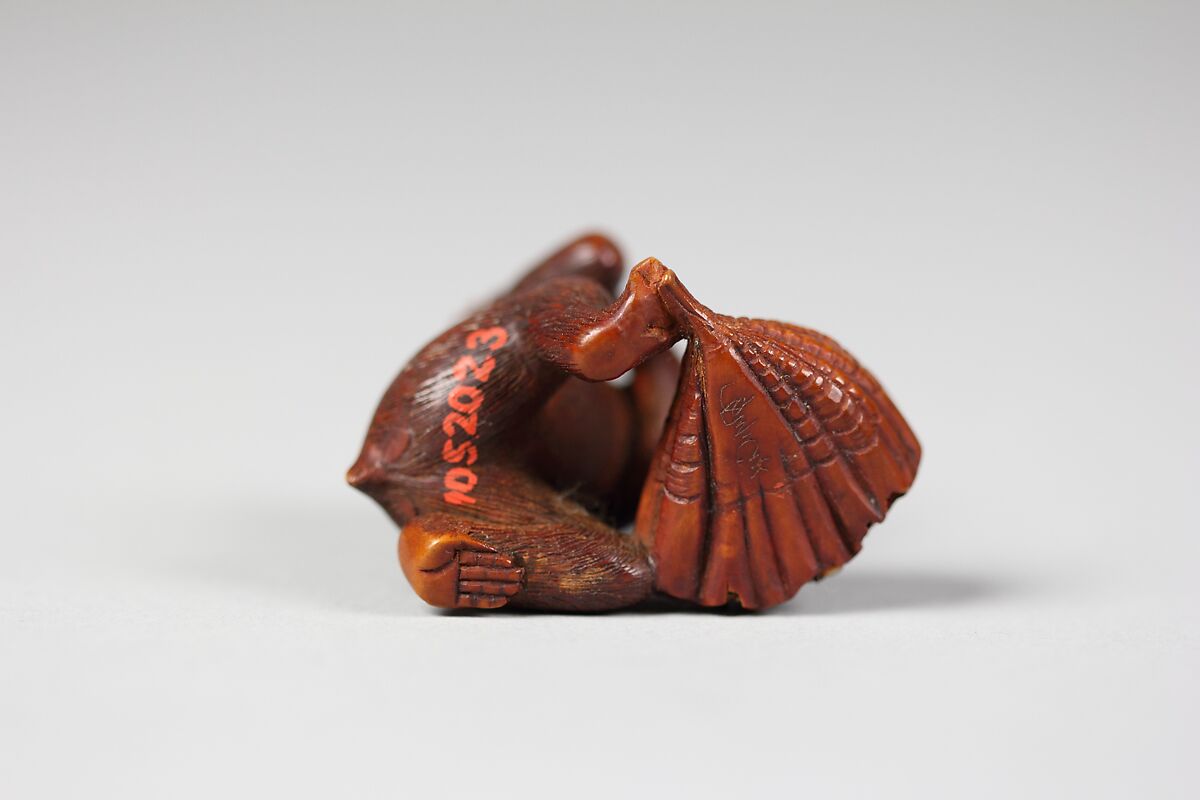 Netsuke of Monkey, Wood, Japan