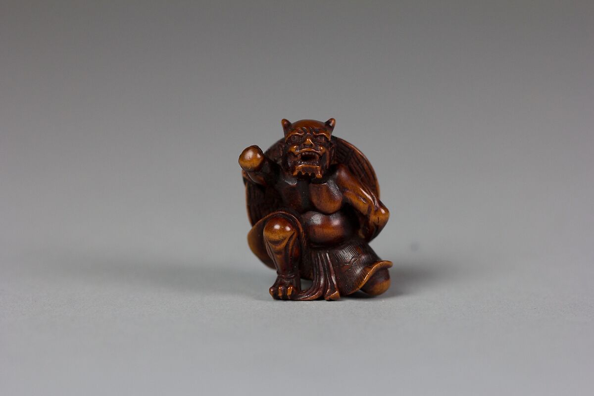 Netsuke of Demon, Wood, Japan 