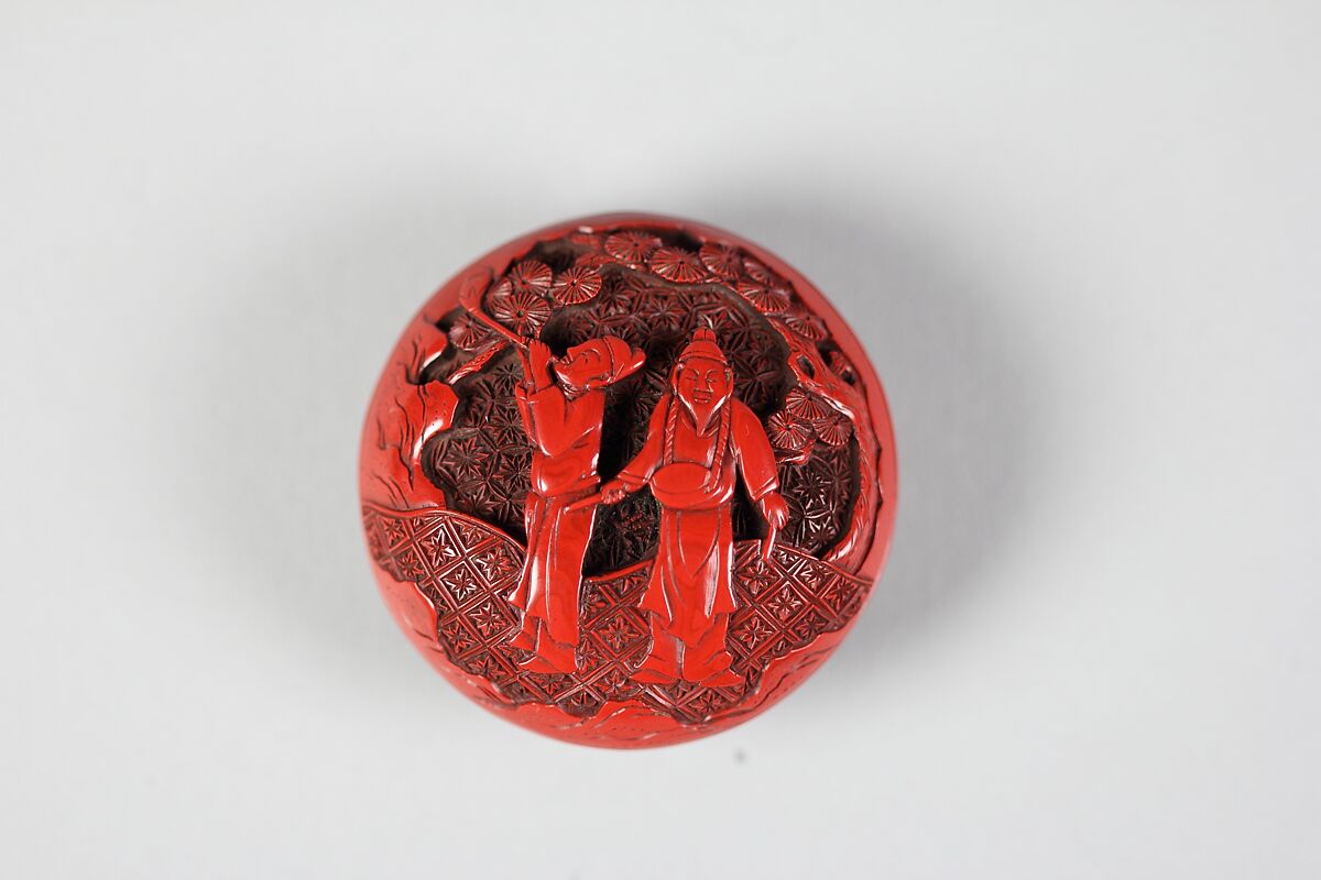 Netsuke, Red lacquer, Japan 