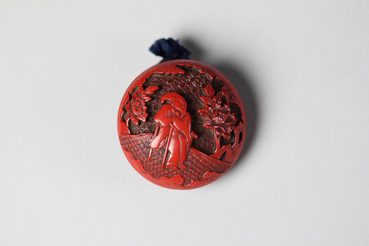 Netsuke, Red lacquer, Japan 