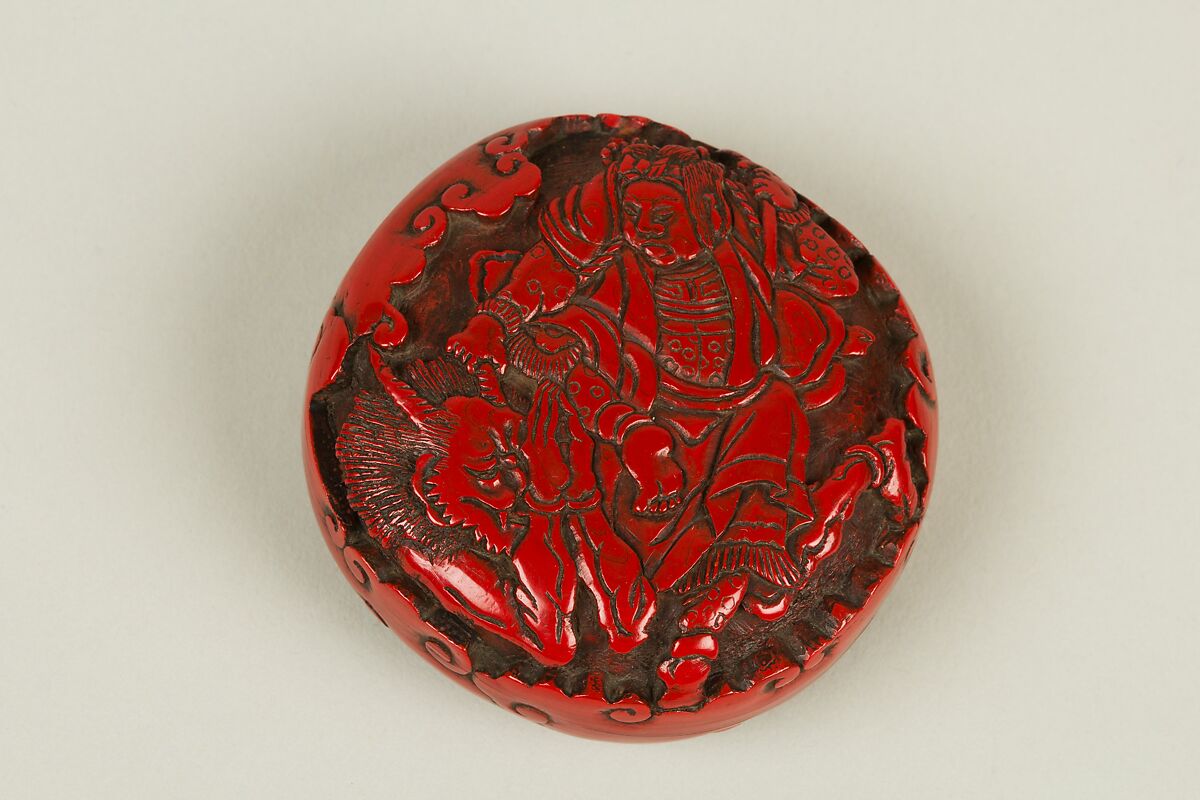 Netsuke, Red lacquer, Japan 