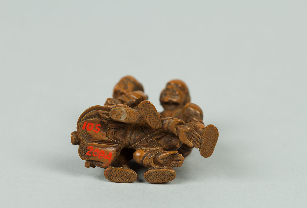 Netsuke of Group of Figures, Wood, Japan