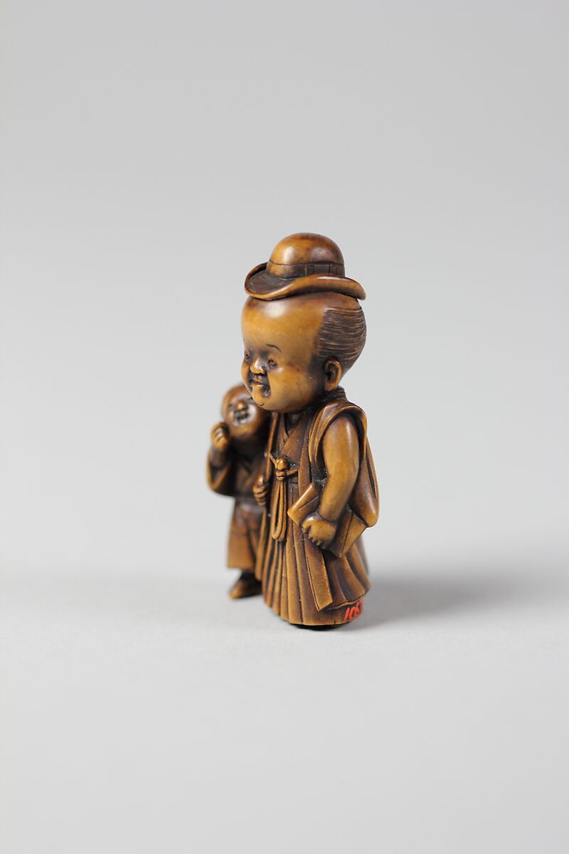 Netsuke of Two Figures, Wood, Japan