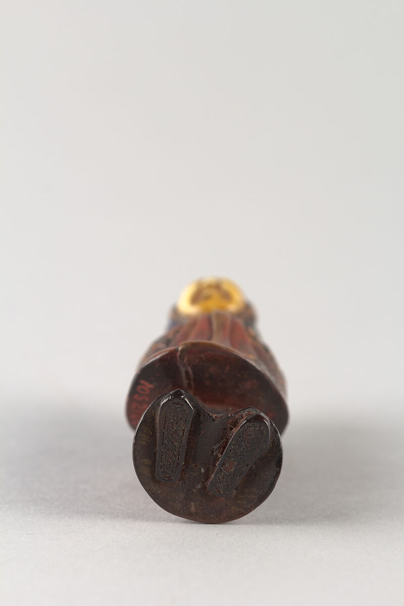 Netsuke of an Old Woman, Lacquered wood, ivory, Japan