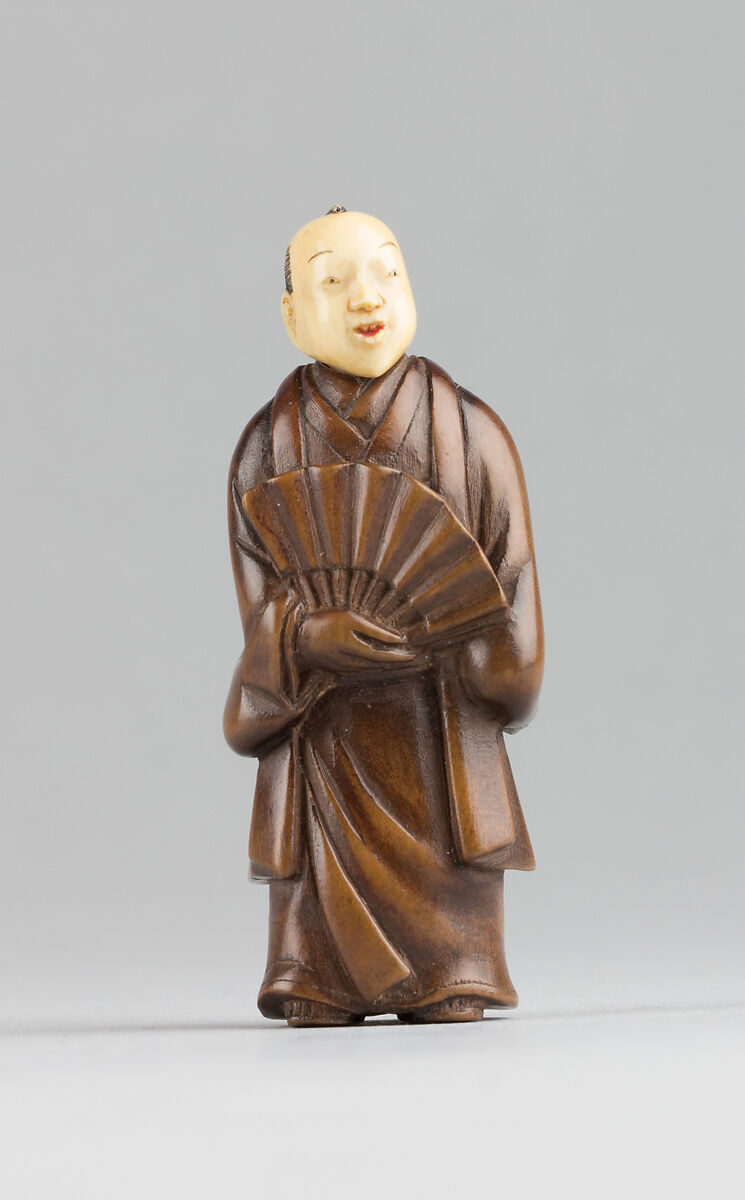 Netsuke of Figure with an Ivory Head | Japan | Edo period (1615–1868 ...