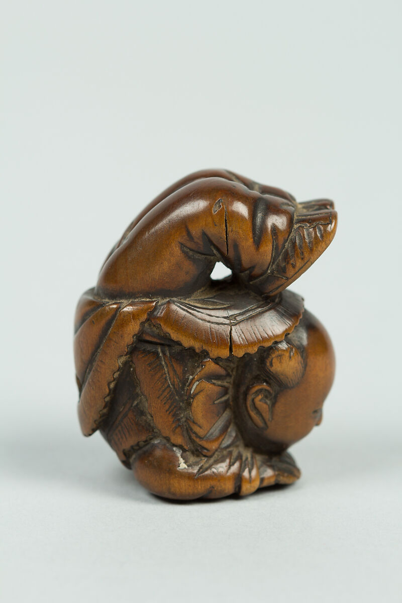Netsuke of Acrobat, Wood, Japan