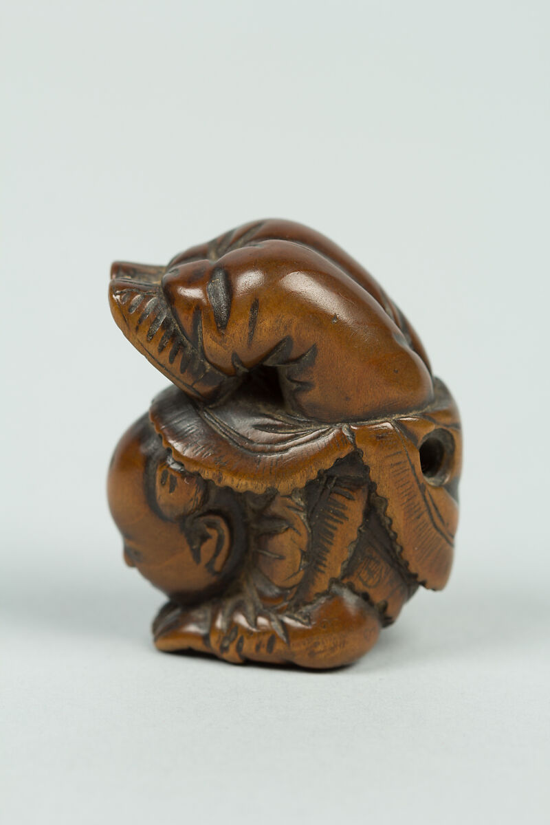 Netsuke of Acrobat, Wood, Japan
