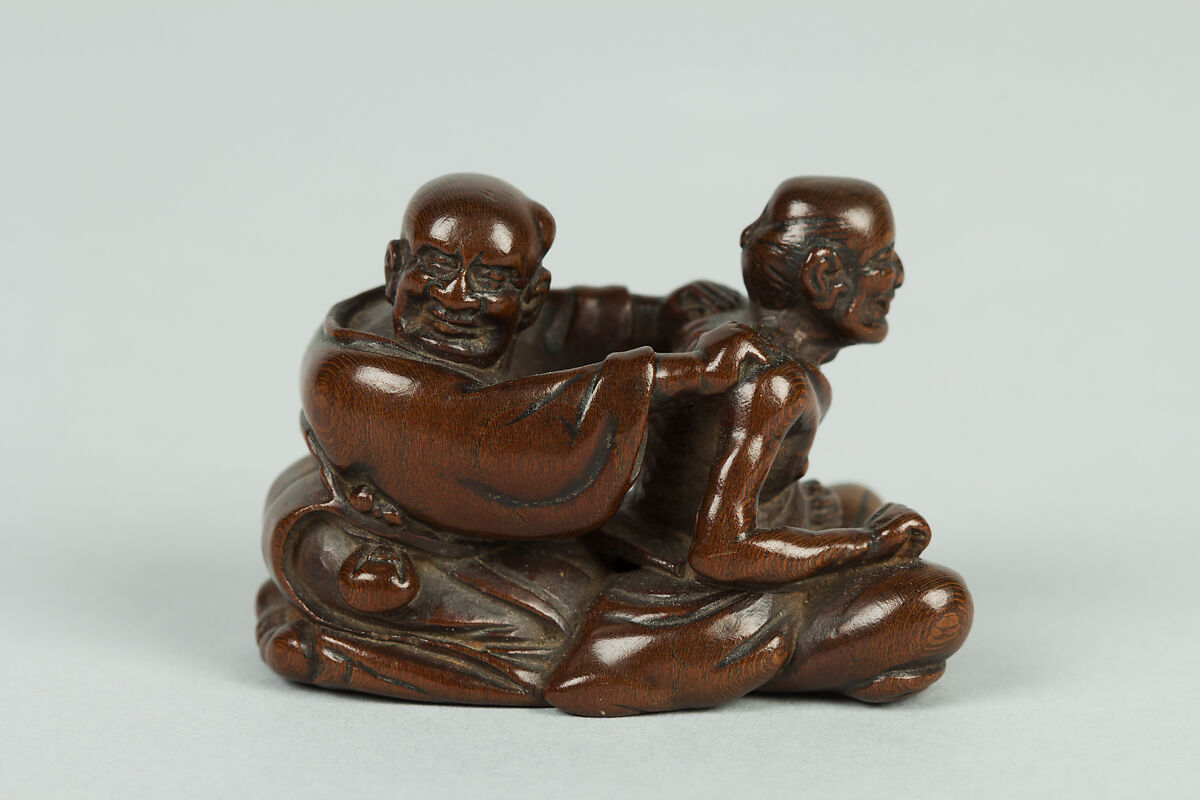 Netsuke Of Two Figures Japan Edo Period 1615 1868 The Metropolitan Museum Of Art