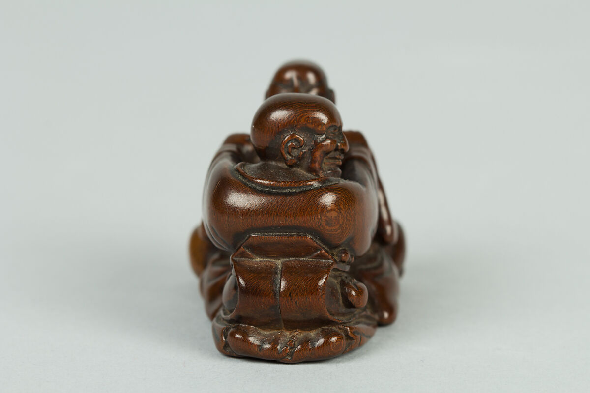 Netsuke of Two Figures, Wood, Japan