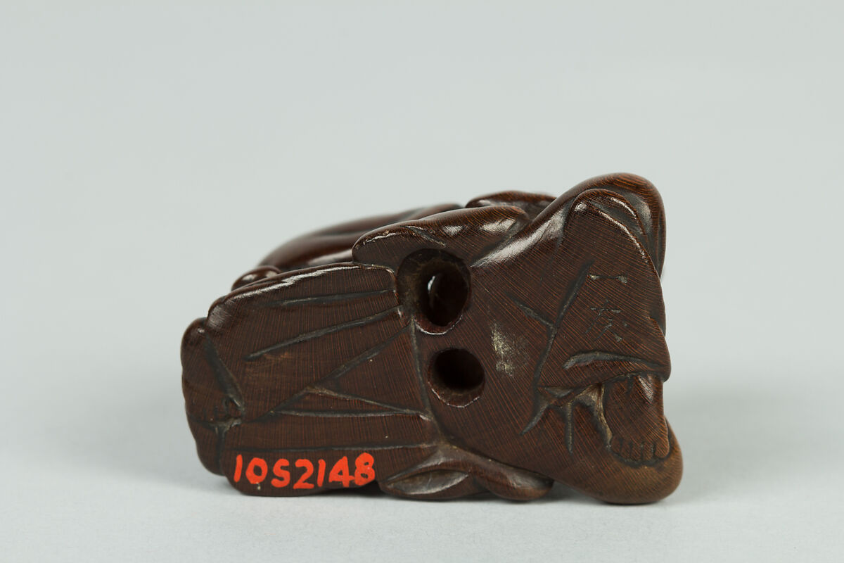 Netsuke of Two Figures, Wood, Japan