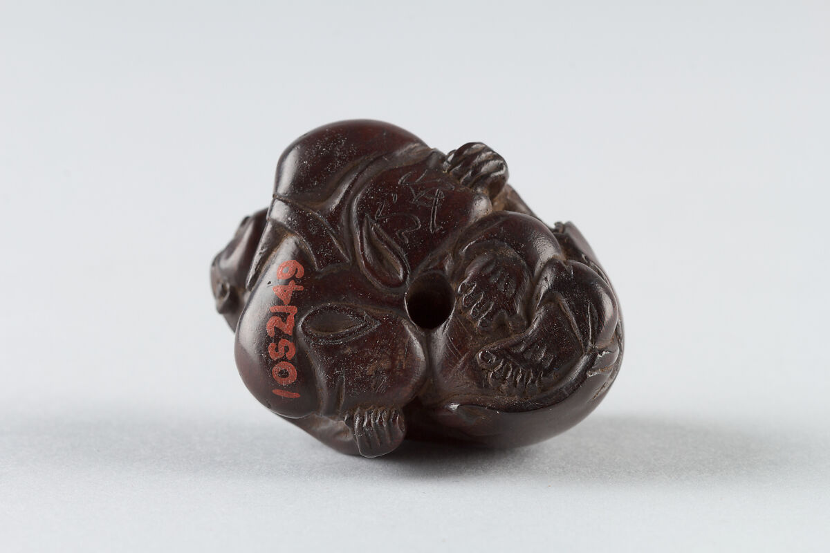 Netsuke of Two Figures, Wood, Japan