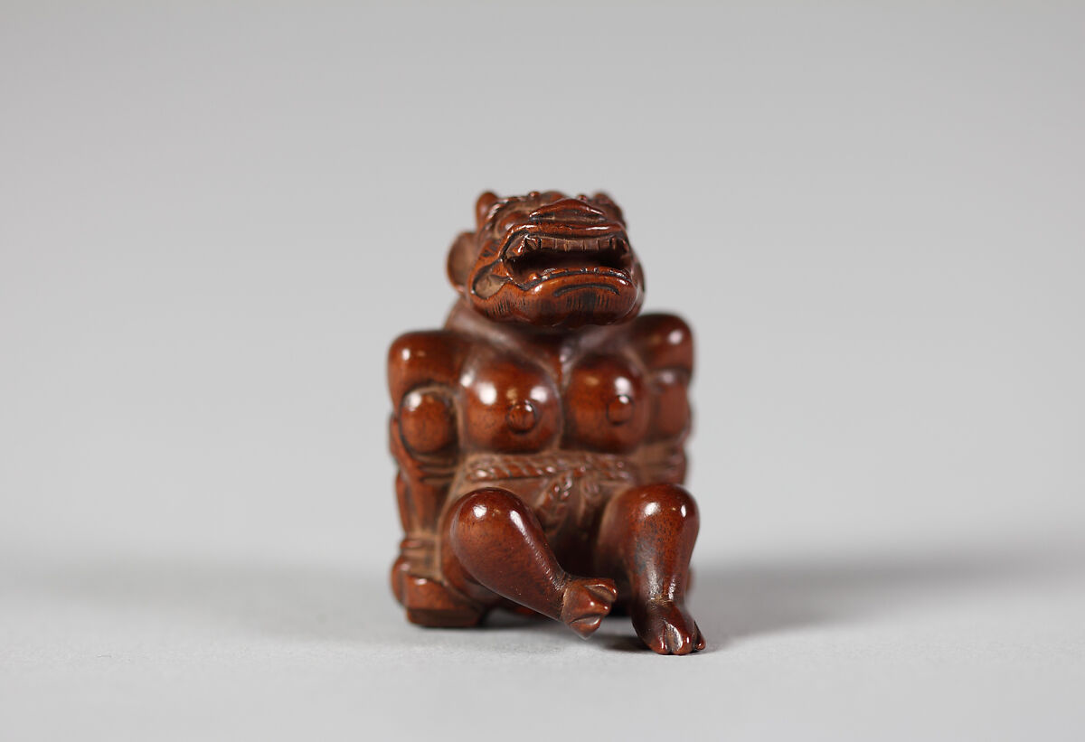 Netsuke of Demon, Wood, Japan 