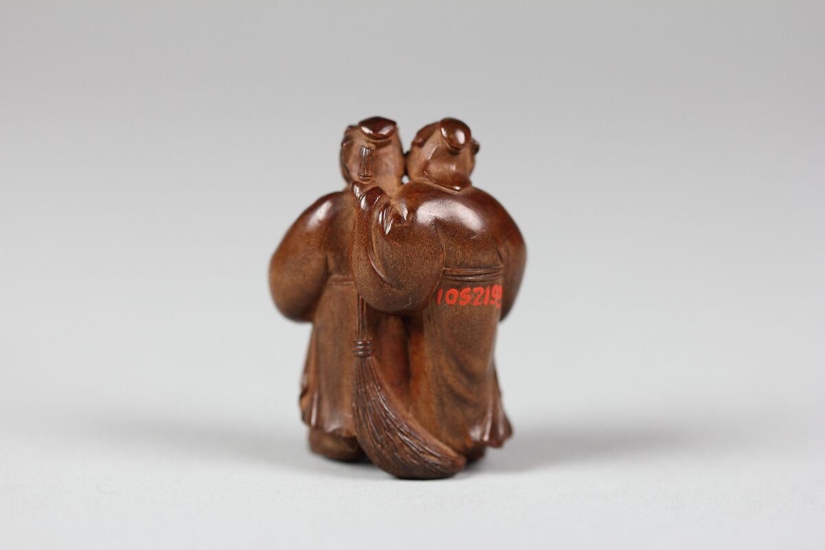 Netsuke of Two Figures, Wood, Japan