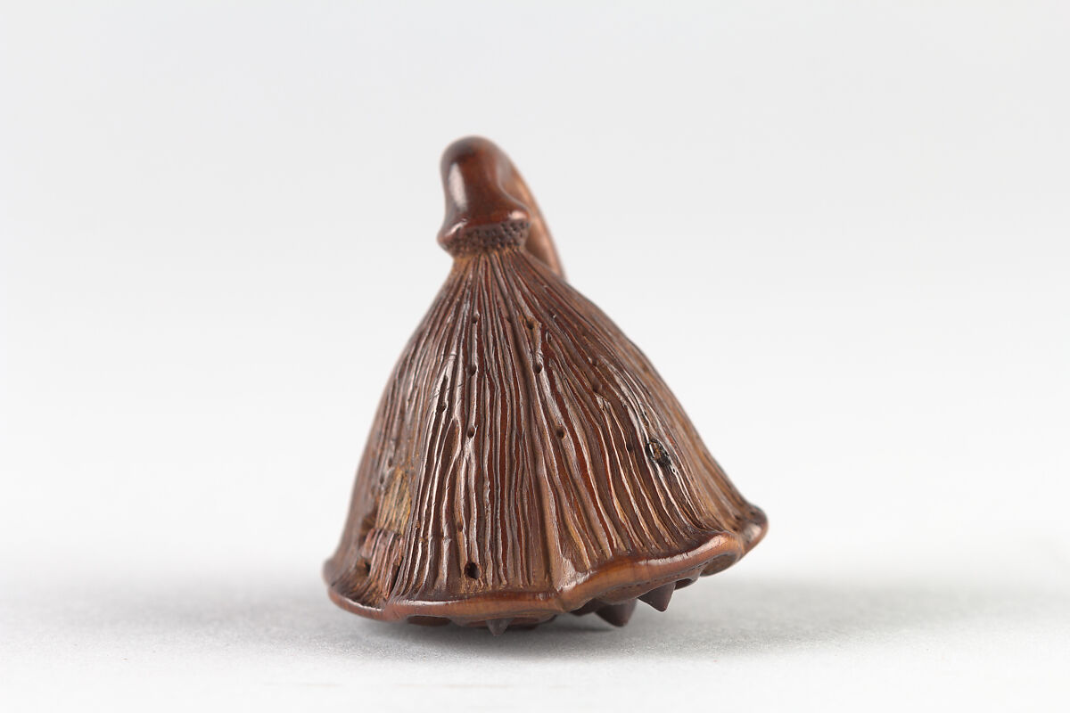 Netsuke of Lotus, Wood, Japan