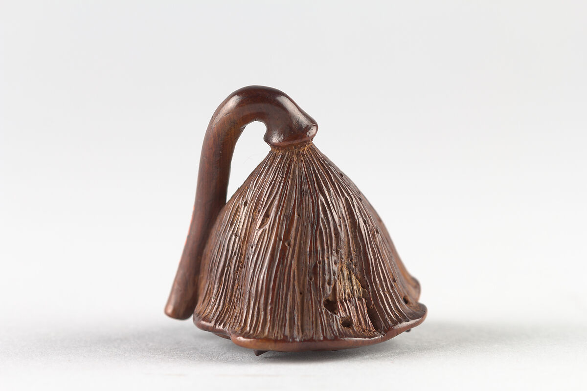 Netsuke of Lotus, Wood, Japan
