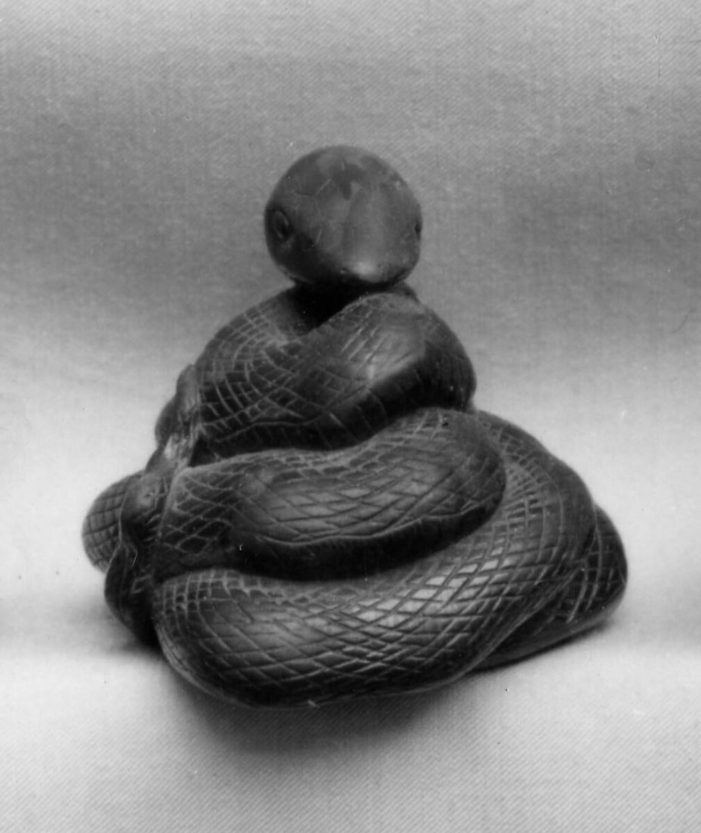 Netsuke of Snake, Wood, Japan 