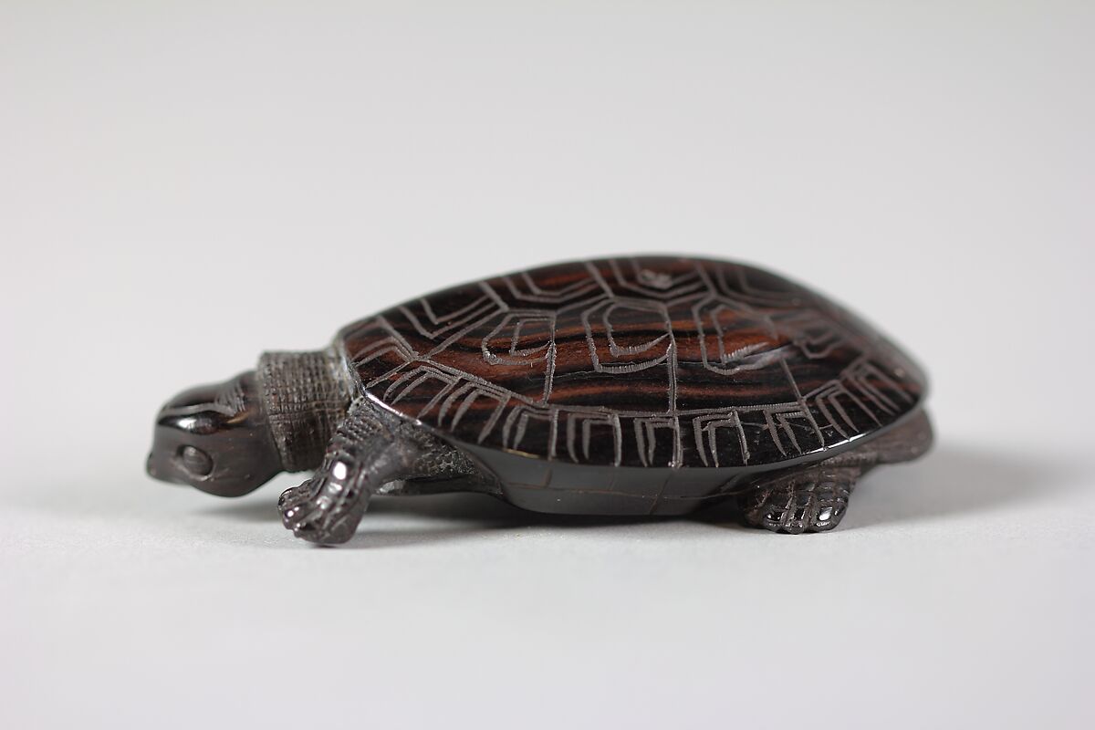 Netsuke of Turtle, Wood, Japan