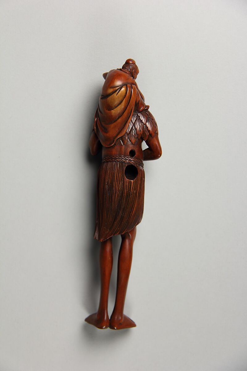 Ashinaga (Long Legs) and a Daoist Sage, Wood, Japan