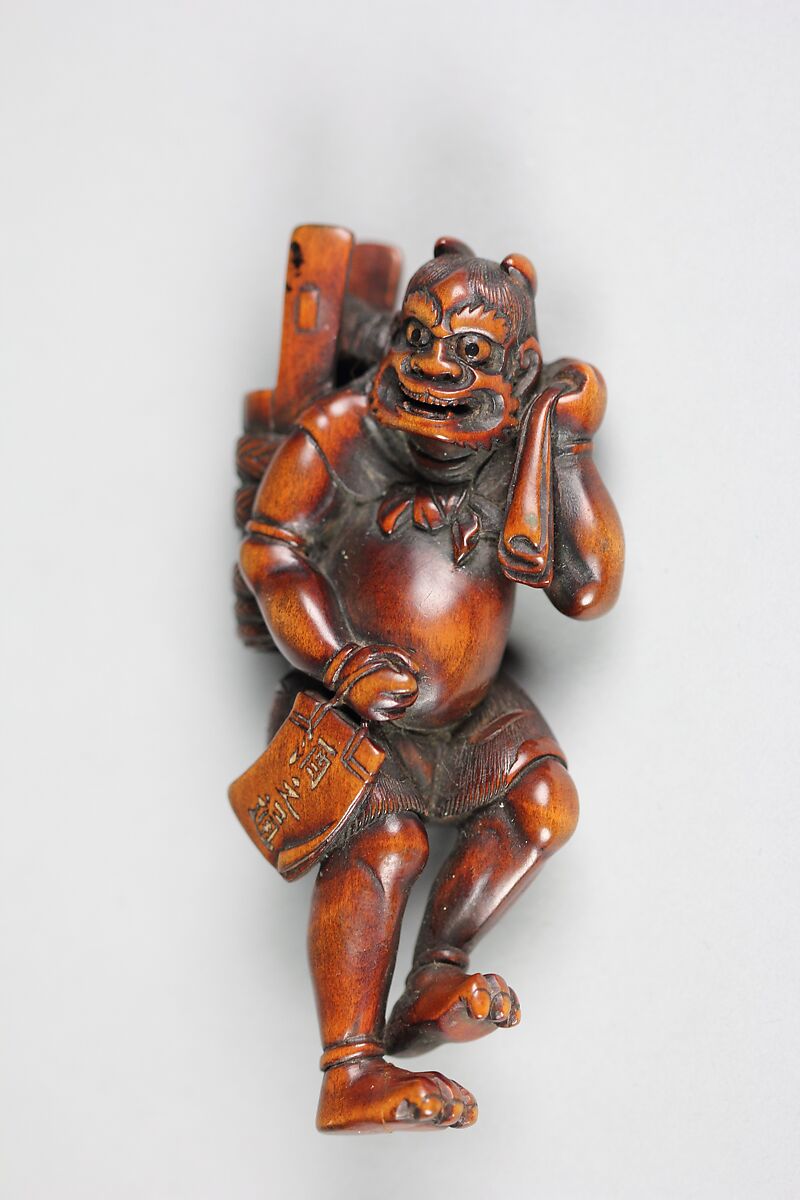 Netsuke of Demon, Wood, Japan 