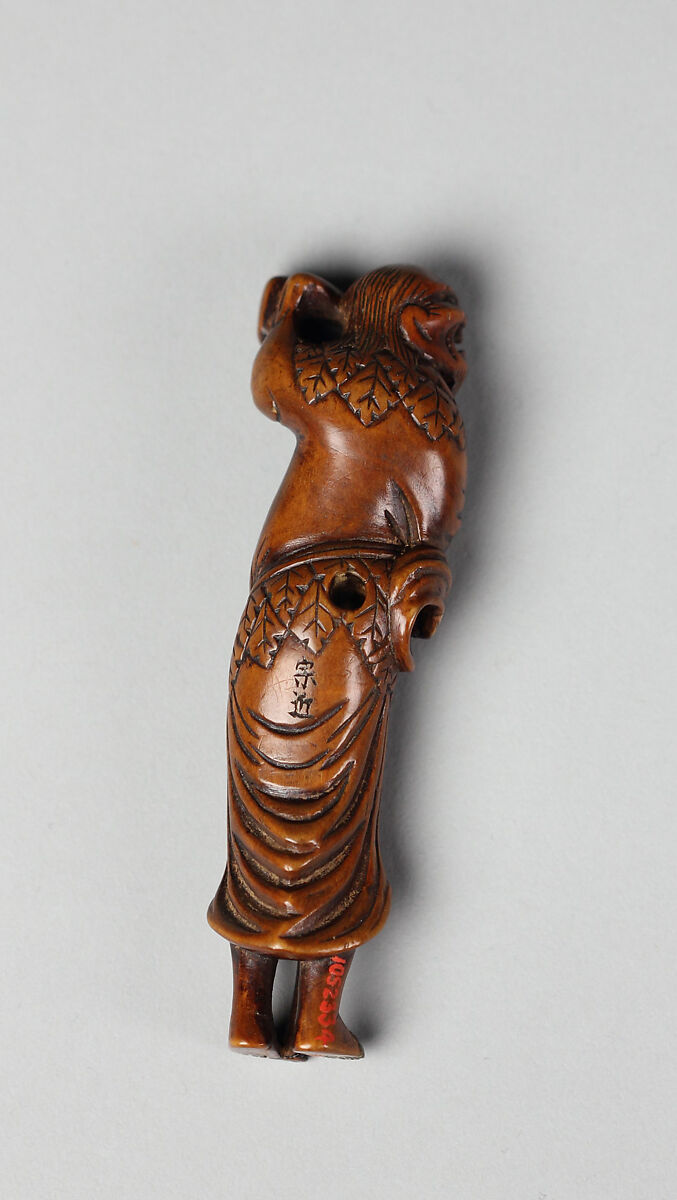 Netsuke of an Arhat, Wood, Japan